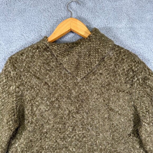 Christopher & Banks Sweater Green Cable Knit Women’s Size XL Soft - Picture 4 of 11